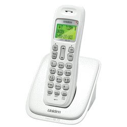 New Uniden DECT 6.0 Cordless Phone With Caller ID White Voice Mail Waiting Indication LCD Display
