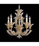 Schonbek 7865-48S Rivendell 5 Light Single Tier Chandelier in Antique Silver with Swarovski Strass Clear crystal