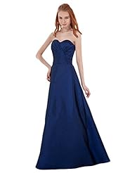 A-line Strapless Lace Ruched Taffeta Natural   Waistline Sweetheart Floor Length Bridesmaid Dress 