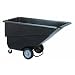 Continental 5833BK, Standard Duty 1.1 Cubic Yard Tilt Truck with Roller Bearings and Casters, 800-lb Capacity, 72-1/2" Length x 33-1/2" Width x 39-1/2" Height, Black (Case of 1)
