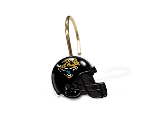 NFL Jacksonville Jaguars Set of 12 Shower Curtain Rings