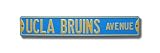 UCLA BRUINS UCLA BRUINS AVE AUTHENTIC METAL STREET SIGN (6 X 36)