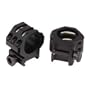 Weaver 30mm Six Hole Tactical High Rings (Matte Black)