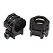 Weaver 30mm Six Hole Tactical High Rings (Matte Black)