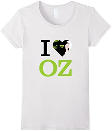 Women's Musical t shirt : I love OZ T-Shirt XL White