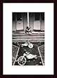 Art Poster Wood Framed Print - Girls - Best Friends - Artist: John Mottern- Poster Size: 14 X 11