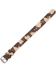 MARATHON 22m Camouflage Rubber Watch Band One Piece Construction in Brown, WW005013CBR