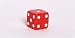 16mm d6 Red Opaque Square Edge Dice with Pips