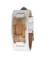 Guess Crystal Leather Strap Ladies Watch - U10641L1