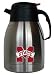 Stainless insulated carafe to keep drinks hot or cold. Colorful metal enamel applique is approx 2IN high, carafe is approx 9IN tall. Holds 6 cups