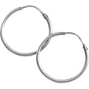 Platinum Hoop Earring