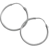 Platinum Hoop Earring