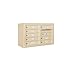 Surface Mount 4C Mailbox Unit-Dbl Col-8 MB1 DRS-Sandstone-Front-Prvt