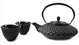 Shogun Cast Iron Tea Set Black #TS3-06
