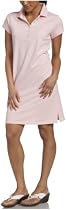 IZOD Women's Cap Sleeve Solid Pique Polo Dress