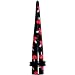 00 Gauge Black Red Mushroom Acrylic Ear Taper