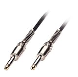Electronics : LINDY Guitar Lead - 1/4" Straight Jack to 1/4" Straight Jack, Black, 1m