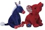 TY Beanie Babies 2.0 - LEFTY & RIGHTY ( 2008 - Set of 2 )