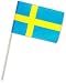 Suchen : Fahne Flagge Schweden 30x45 cm mit Stab