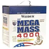 Mega Mass 4000-Weider Nutrition Group Powdered Drink Mix Weight Gainer, 9.31lb Creamy Vanilla