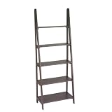 Home Star Espresso Ladder Bookcase
