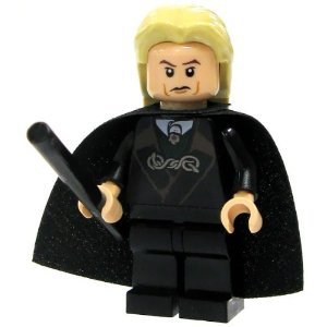 Lego Harry Potter Lucius Malfoy Minifigure with Black Wand