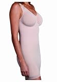 N-fini Shapewear Double V-Neck Tank Dress Shaper Bra & Underwire Style #575 (Black or Nude) Available in SM to 4XL