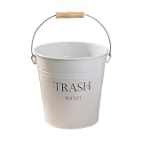 Trash bucket Wastebasket - White (10.5x11")