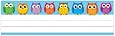Carson Dellosa Colorful Owls Nameplates (122029)