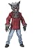 Boys Gray Werewolf Costume & Mask with Realistic Resin Teeth and Faux Fur