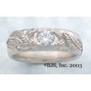 Mens Nenya Ring Wedding Band Lord of the Rings-Sterling Silver