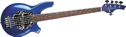 Music Man Bongo 5-String Bass with 2 Humbucker Pickups Blue Pearl