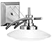 Kichler Lighting 6963NI Structures 1-Light Halogen Wall Sconce, Brushed Nickel with Satin-Etched Glass