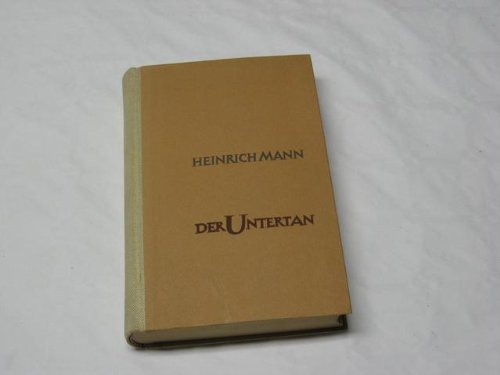 Buch - Cover Der Untertan - Heinrich Mann - Aufbau-Verl.
