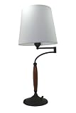Verilux Woodbury Full Spectrum Desk and Table Lamp, Antiqued Copper and Beech Wood