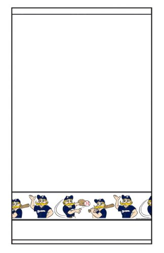 Roller Shades MLB Milwaukee Brewers Mascot Border - White Background 0565_0009