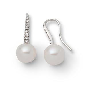 Miore - M0458W - Boucles d'Oreilles Pendantes Femme - Or blanc (18 carats) 1.3 gr - Diamant