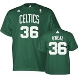 Shaquille O'Neal Green Youth Size Large adidas Player Name and Number Boston Celtics T-Shirt