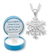 Sparking Holiday Snowflake Pendant Gift Boxed