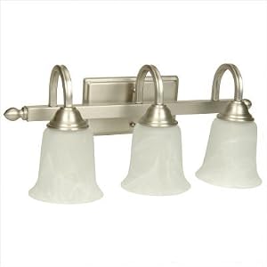 Madison Three Light Bath Vanity Fixture in Brushed Nickel by Craftmade