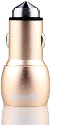 3.1A/24W 2 Smart Port Car Charger [Apple MFI Certified]For iPhone 6/6S Plus, iPhone 5S 5 5C 4S, iPad Pro/Mini, iPod; Galaxy S7 S6 Edge, Note 6 5 and More Gold