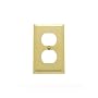 Baldwin 4752.030.CD Classic Square Beveled Edge Duplex Switch Plate, Polished Brass - Lacquered