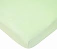 American Baby Company Heavenly Soft Chenille Porta-Crib Sheet, Celery