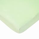 American Baby Company Heavenly Soft Chenille Porta-Crib Sheet, Celery