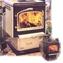 Napoleon Deluxe Small Steel EPA Approved Wood Burning Pedestal Stove and Door with Choice of Finishe