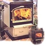 Napoleon Deluxe Small Steel EPA Approved Wood Burning Pedestal Stove and Door