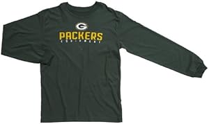 NFL Green Bay Packers 8-20 Boys Logo Football L/S Tee (Hunter, X-Large)