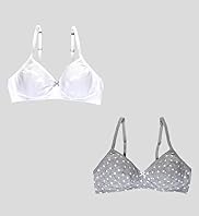 2 Pack Angel Cotton Rich Assorted Padded Bras