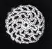 White Hair Net Crocheted Hair Bun Cover- MINI