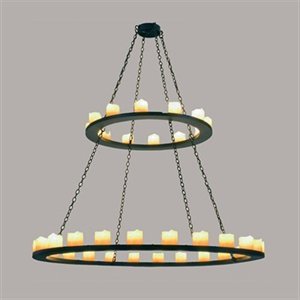 Meyda Tiffany 29222 72 Inch W Loxley 2 Tier Chandelier